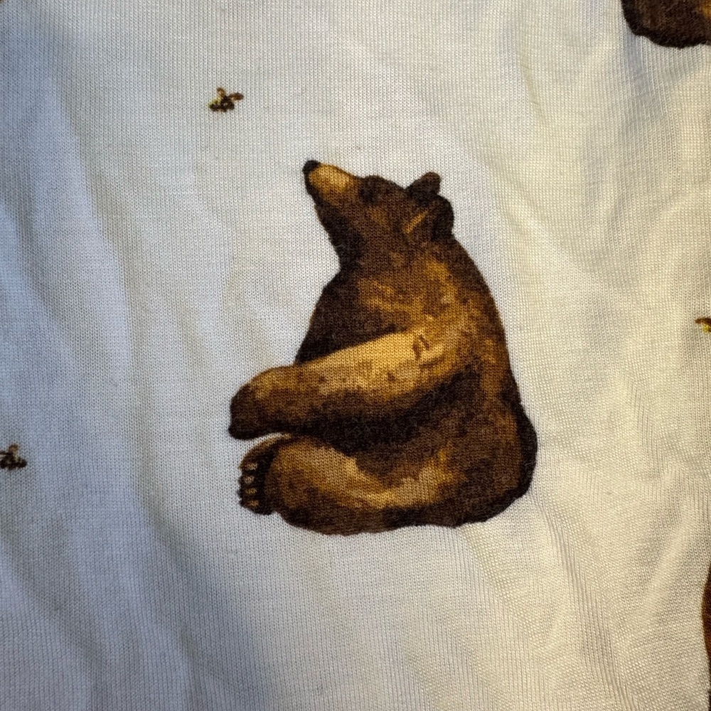 MILKBARN HONEY BEAR BAMBOO SHORT SLEEVE ONE PIECE - Picture 5 of 7